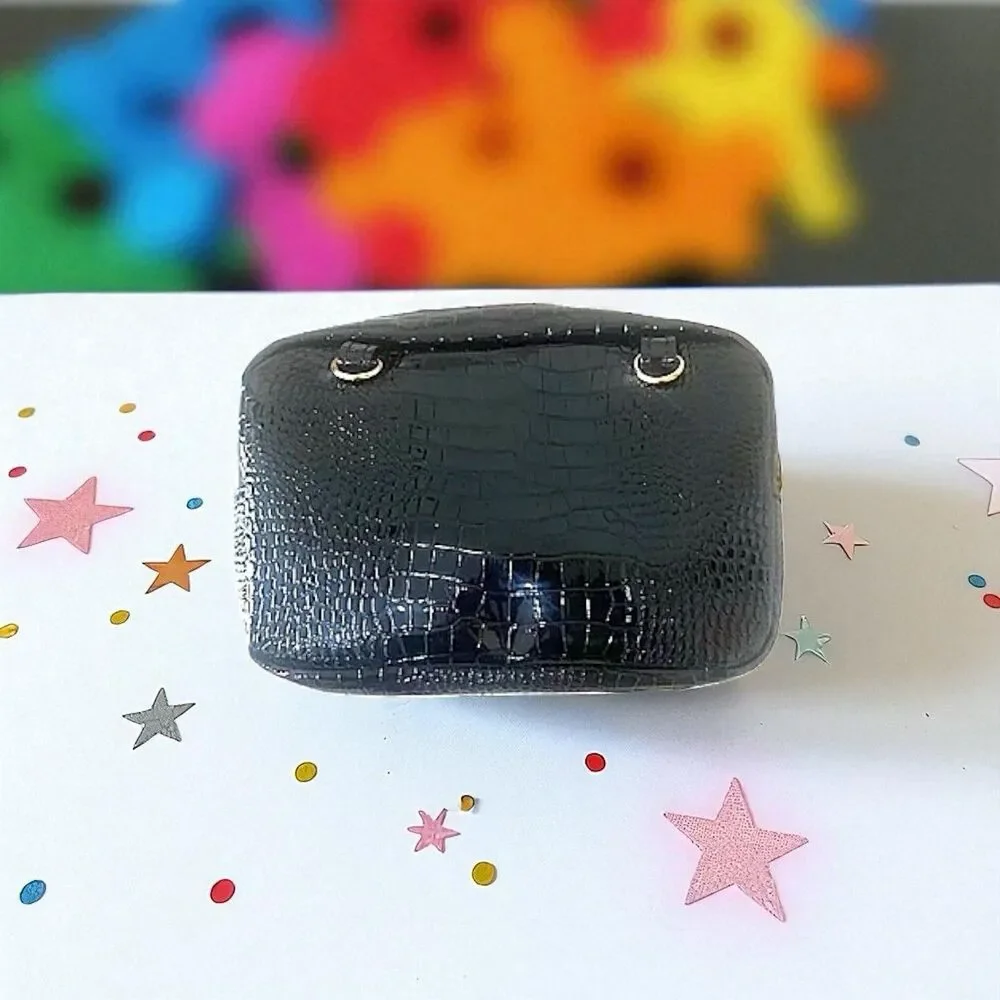 Ipsy x Addison Rae Glam Bag LE Clutch NWT February 2022 Black Croc Purse Glambag